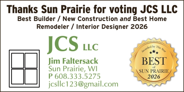 Best Home Remodeler, JCS LLC, Sun Prairie, WI