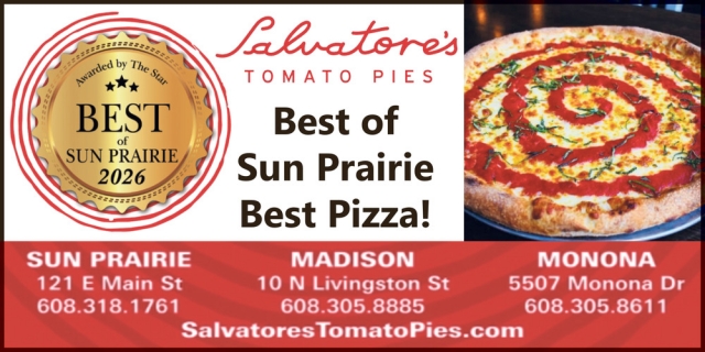 Best of Sun Prairie Best Pizza!, Salvatores Tomato Pies, Sun Prairie, WI