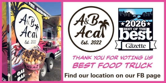 Thank You For Voting Us Best Food Truck, A&B Acai, Janesville, WI