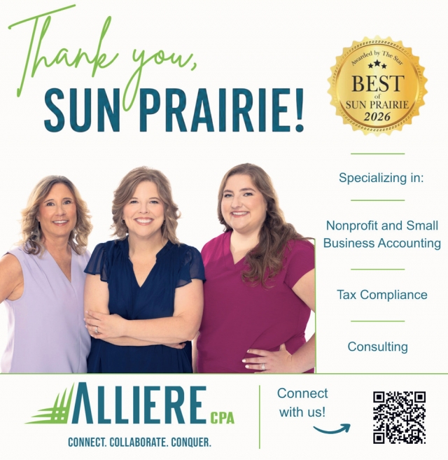 Thank You Sun Prairie!, Alliere CPA