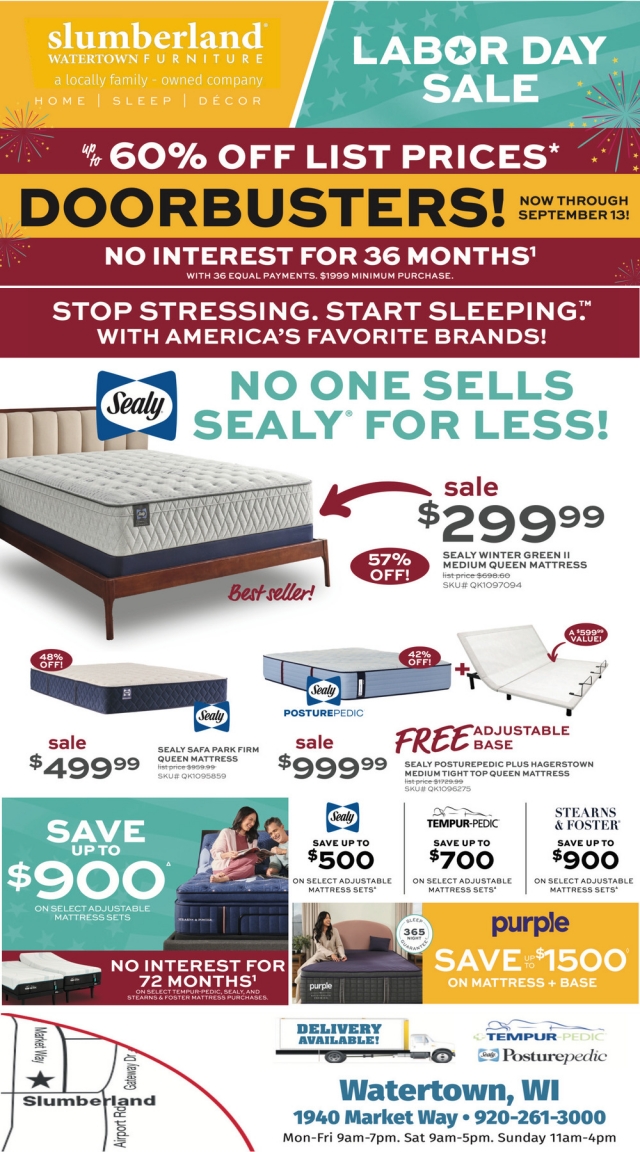 Labor Day Sale, Slumberland Furniture - Watertown, Watertown, WI