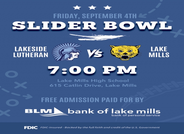 Slider Bowl, Slider Bowl (September 4, 2026)