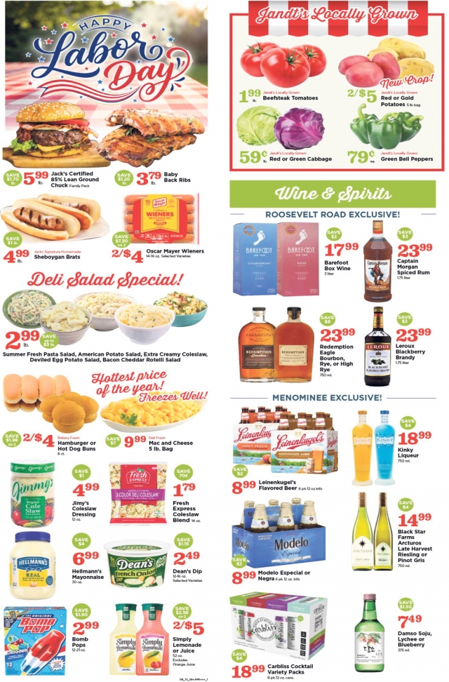 Happy Labor Day, Jack's Fresh Market, Menominee, MI