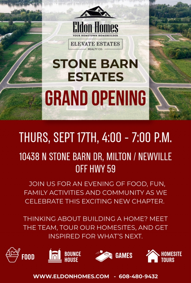 Grand Opening, Eldon Homes