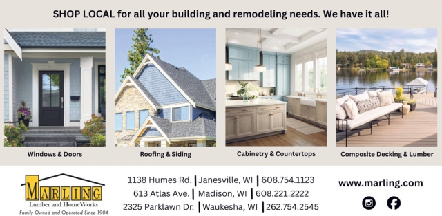 Shop Local For All Your Building And Remodeling Needs. We Have It All!, Marling Lumber And Home Works, Janesville, WI