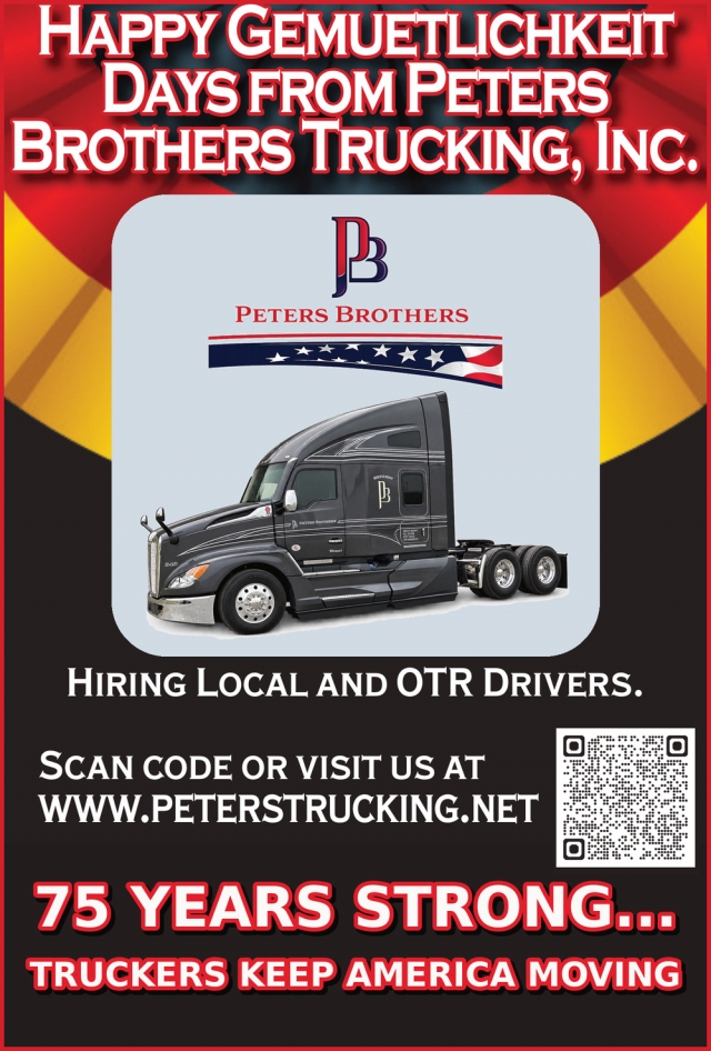 Happy Gemuetlichkeit Days, Peters Brothers Trucking, Inc, Lenhartsville, PA