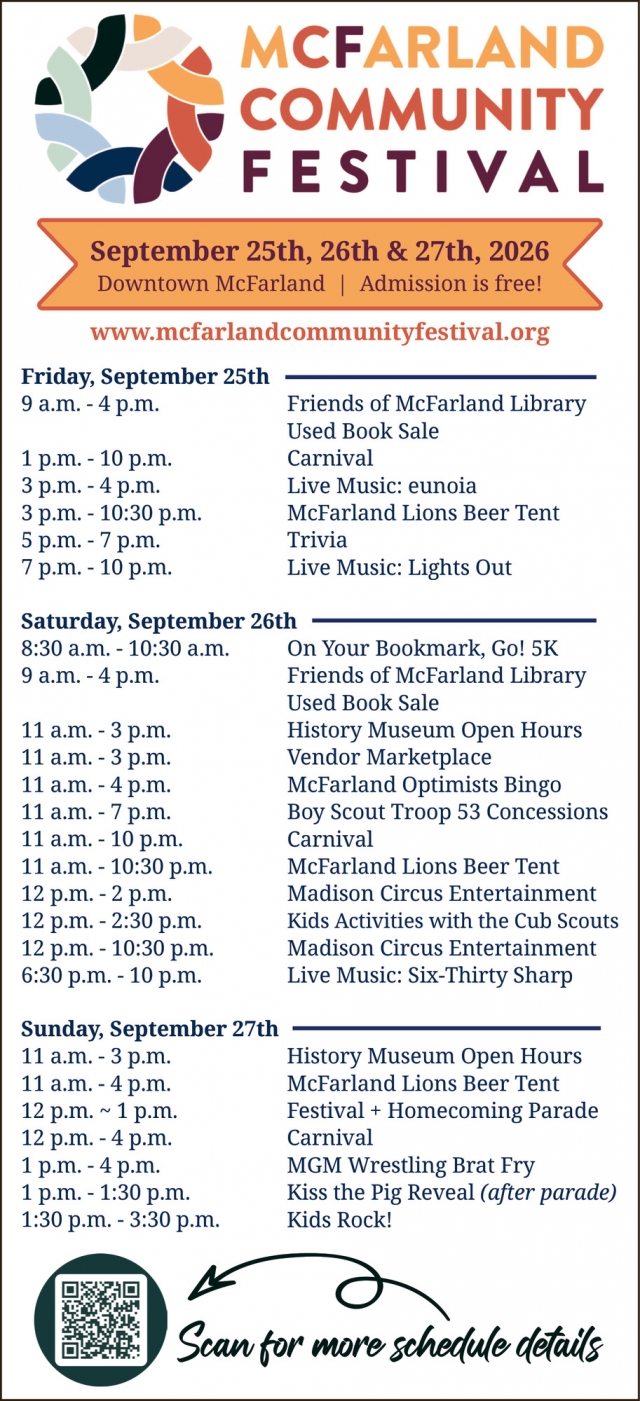Community Festival, McFarland Community Festival, Mc Farland, WI