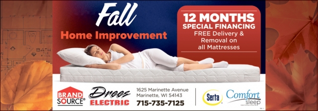 Fall Home Improvement, Drees Electric, Marinette, WI
