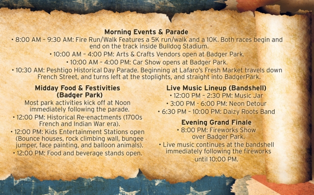 FREE Admission to Badger Park & Most Activities!, Peshtigo Historical Day (September 26, 2026)