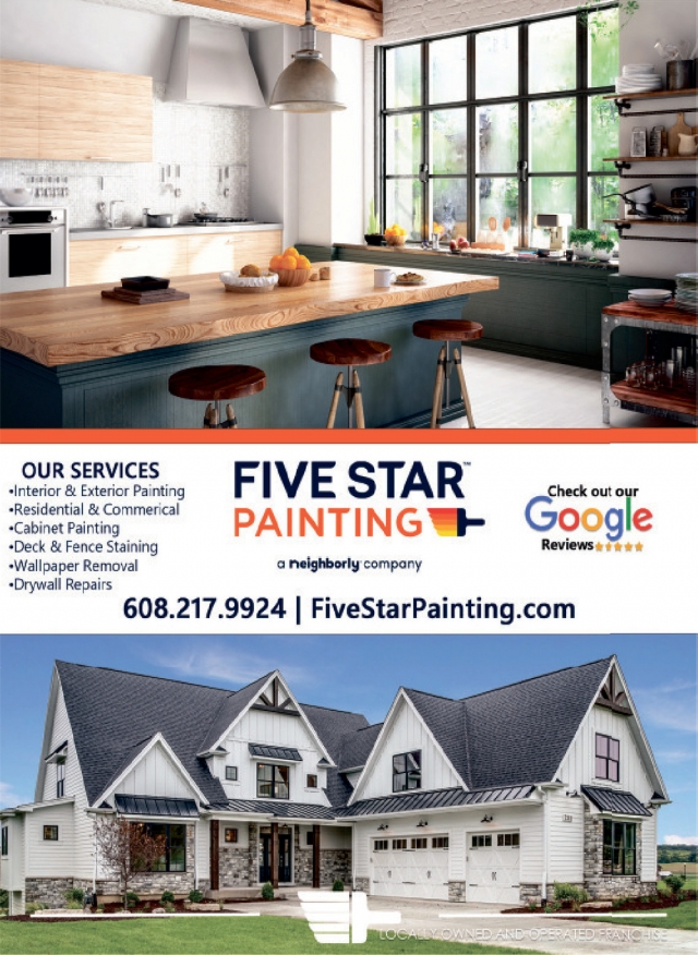 Interior & Exterior Painting, Five Star Painting, Mcfarland, WI