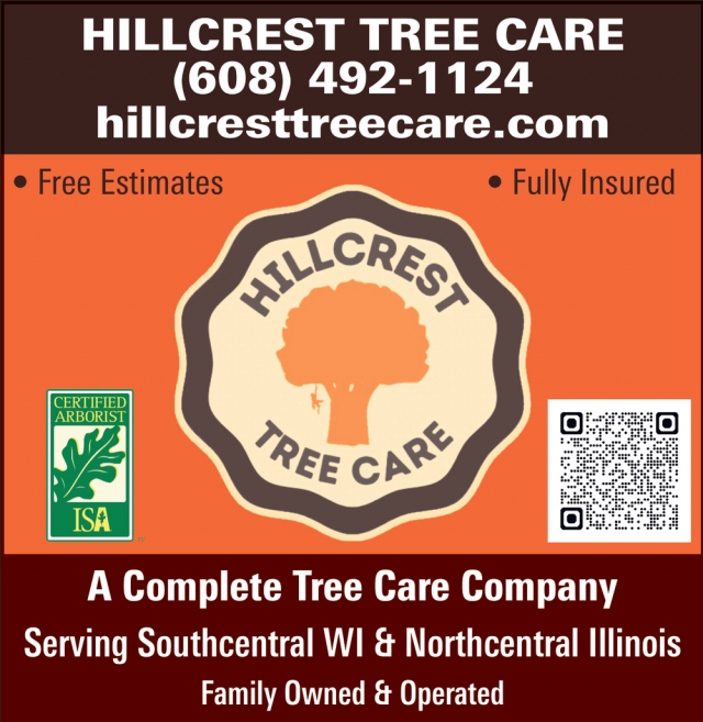 A Complete Tree Care Company, Hillcrest Tree Care, Orfordville, WI