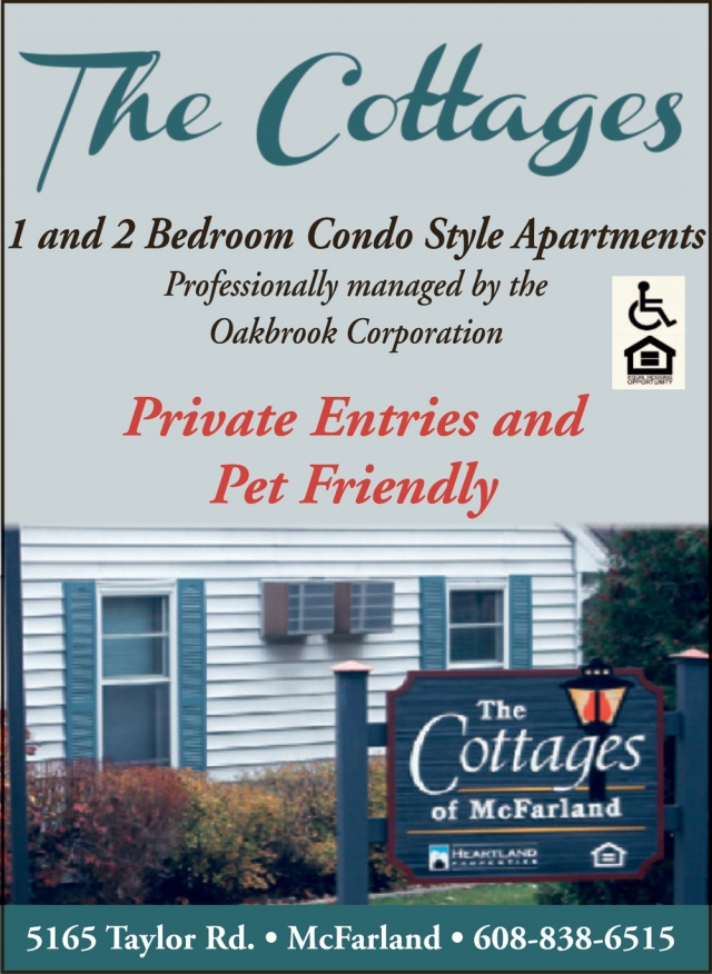 1 and 2 Bedroom Condo Style Apartments, The Cottages of McFarland, Mcfarland, WI