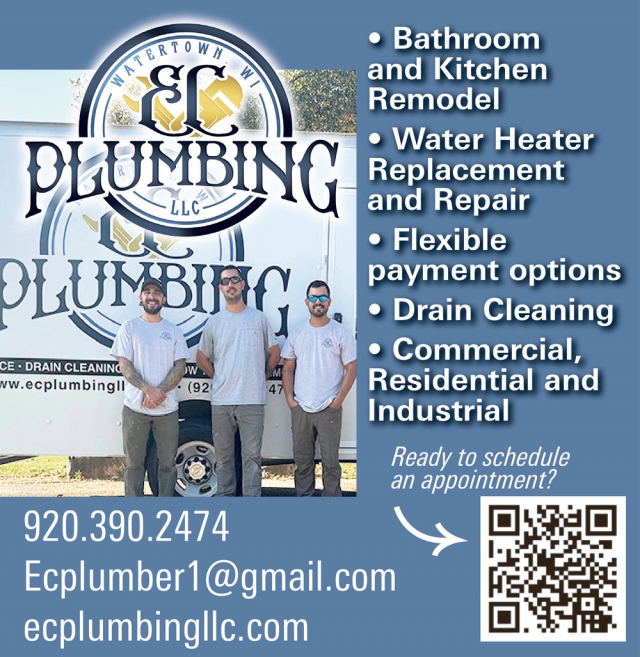 Bathroom and Kitchen Remodel, E.C. Plumbing, Watertown, WI