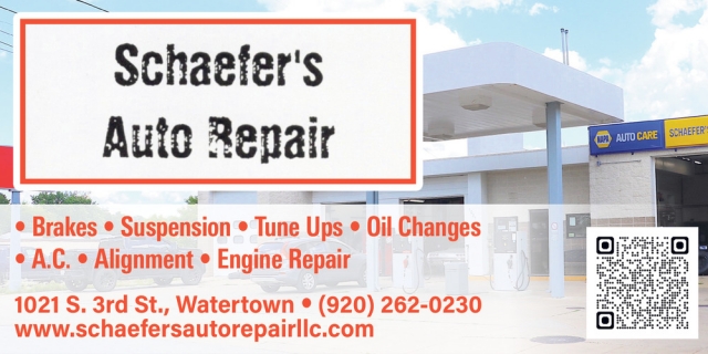 Auto Repair Services, Schaefer's Auto Repair LLC, Watertown, WI