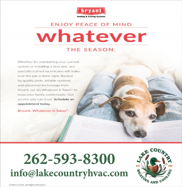 Enjoy Peace Of Mind, Lake Country Heating & Cooling