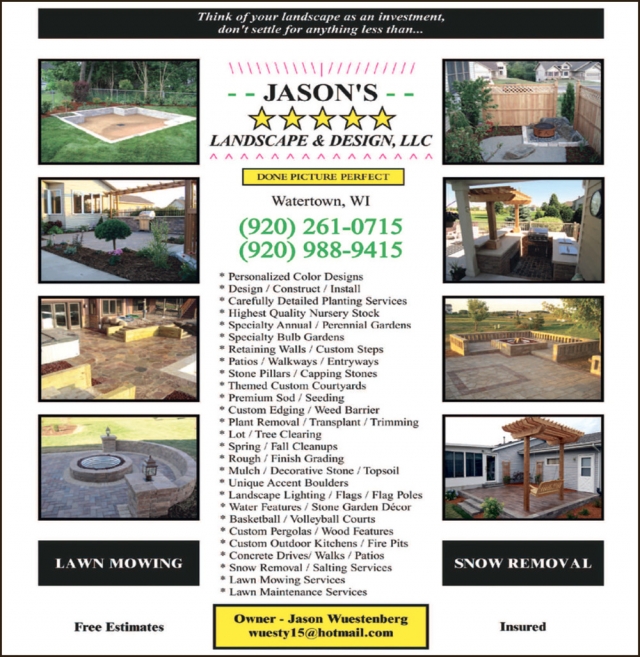 Landscape Design, Jason's Five Star Landscape & Design, L.L.C.