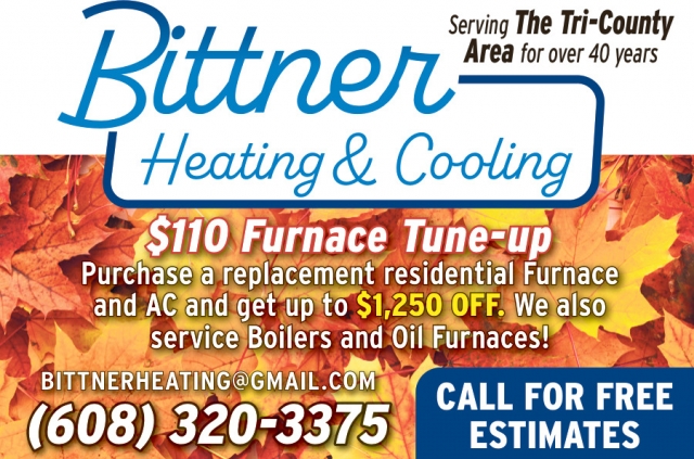 Schedule Your Fall Furnace Cleanup, Bittner Heating & Cooling, Cambridge, WI