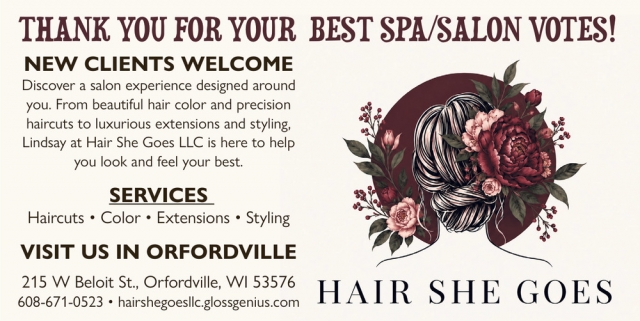 New Clients Welcome, Hair She Goes LLC