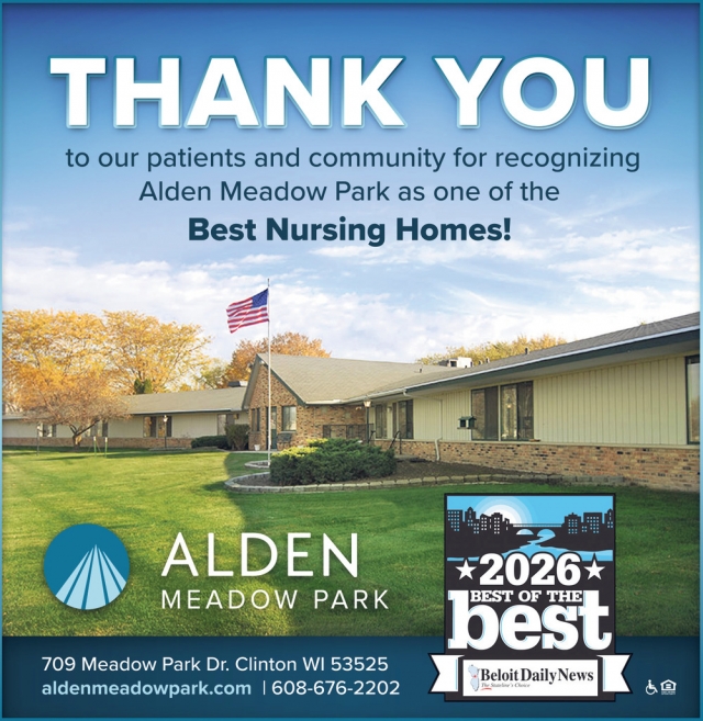 Thank You, Alden Meadow Park, Clinton, WI