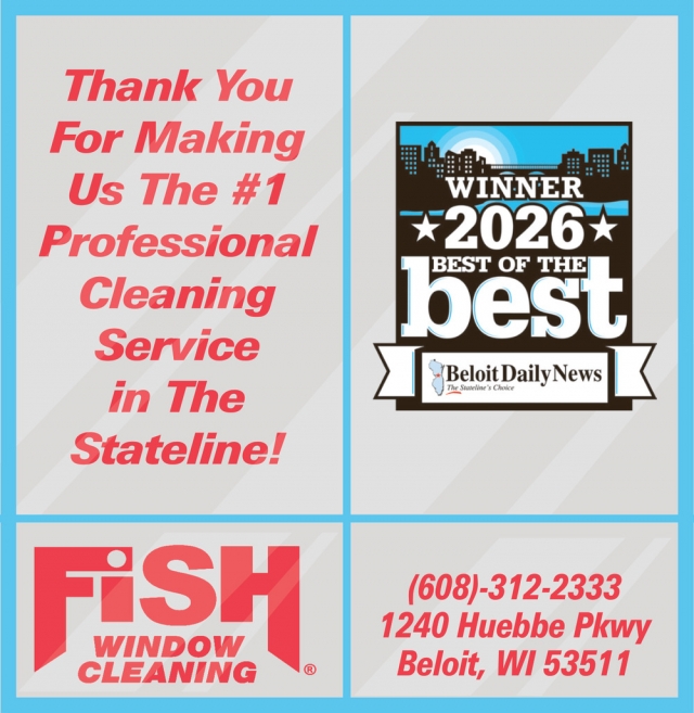 Window Cleaning, Fish Window Cleaning, Beloit, WI