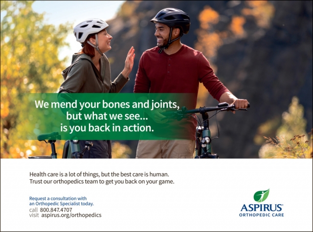 Orthopedic Care, Aspirus Health, Wausau, WI