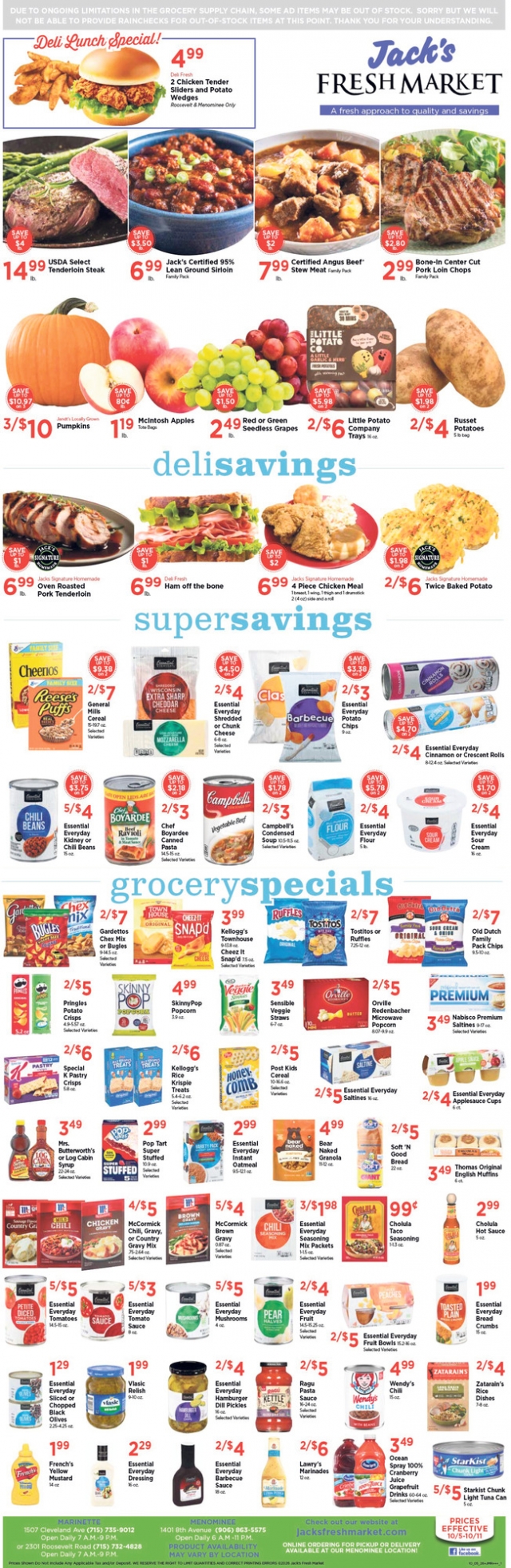 A Fresh Approach To Quality And Savings, Jack's Fresh Market, Menominee, MI