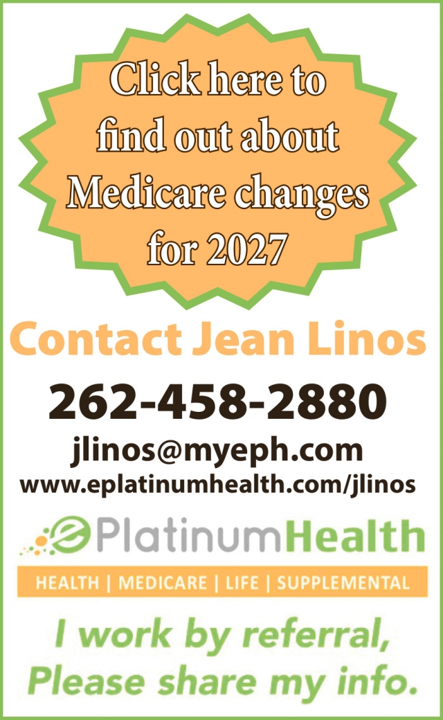 Medicare Changes For 2027, Jean Linos - PlatinumHealth, Whitewater, WI