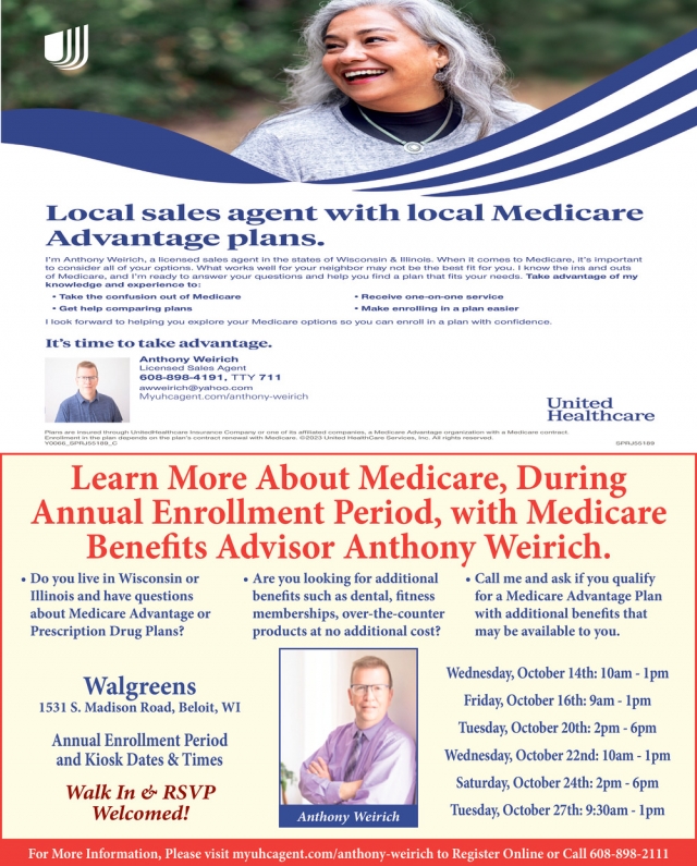 Learn More About Medicare, United Healthcare - Anthony Weirich, WI