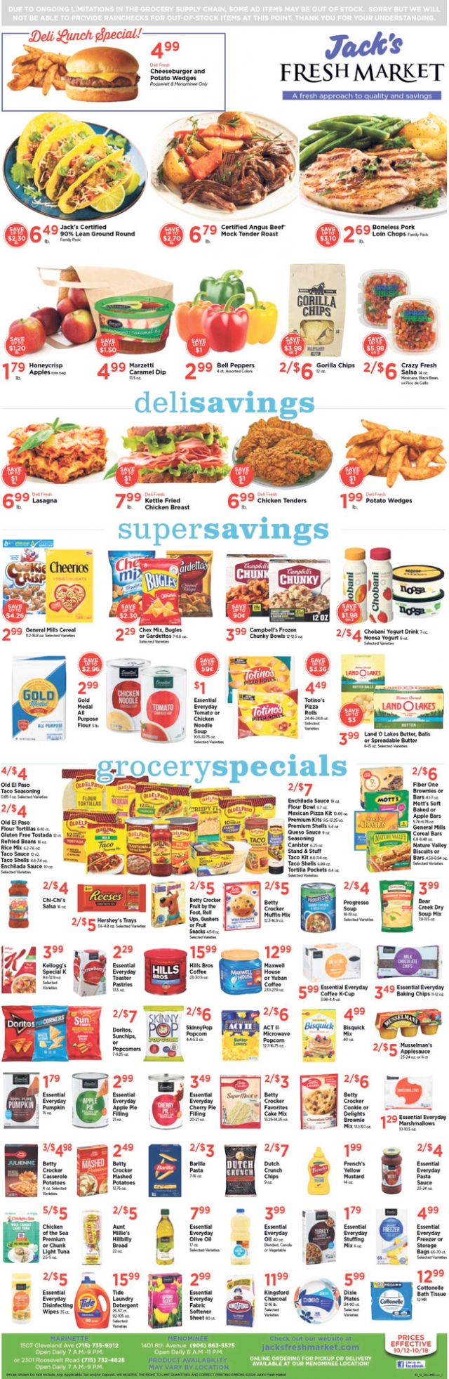 A Fresh Approach To Quality And Savings, Jack's Fresh Market, Menominee, MI