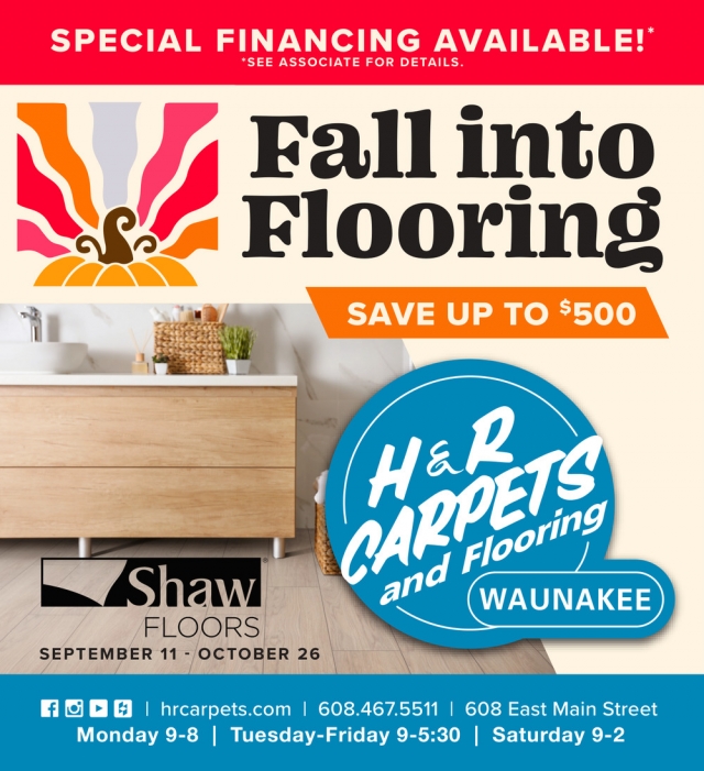 Fall into Flooring, H&R Carpets Inc, Waunakee, WI