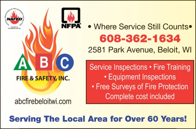 Where Service Still Counts, ABC Fire & Safety, Inc., Beloit, WI