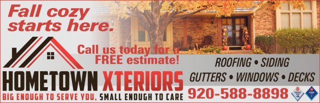 Fall cozy starts here, Hometown Xteriors, Jefferson, WI