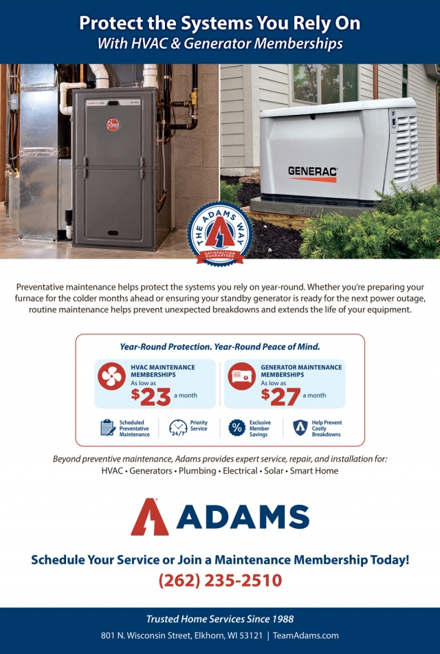 Get Your Home Ready For Fall, Adams Heating & Cooling, Elkhorn, WI