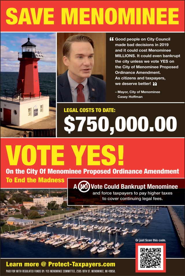 Save Menominee, Yes Menominee County, Menominee, MI