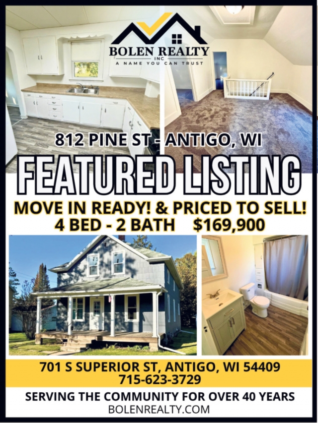 Featured Listings, Bolen Realty, Antigo, WI