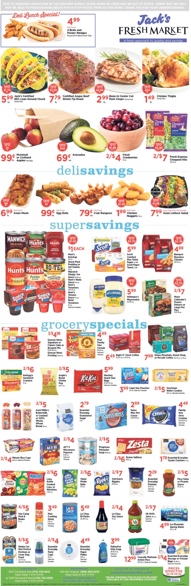 A Fresh Approach To Quality And Savings, Jack's Fresh Market, Menominee, MI