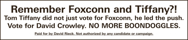 Vote for David Crowley, David Rieck