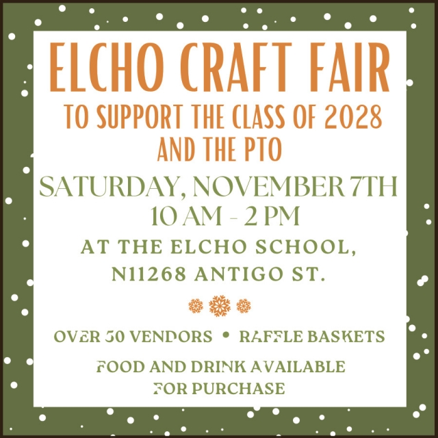 Elcho Craft Fair, Elcho School District, Elcho, WI