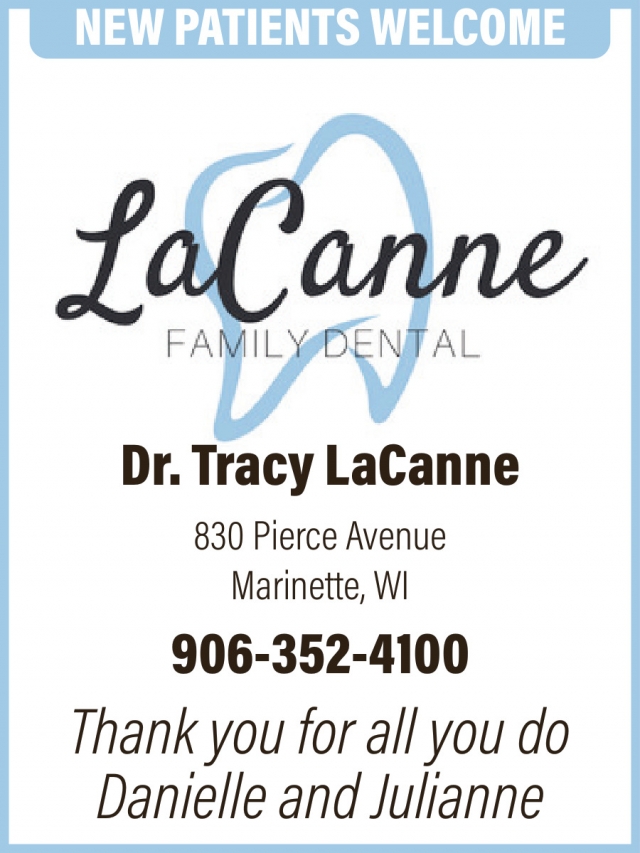 Dental Services, LaCanne Family Dental, Marinette, WI