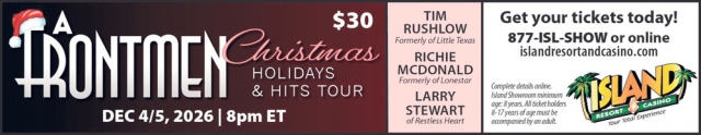 A Frontment Christmas Holidays & Hits Tour, Island Resort & Casino, Harris, MI