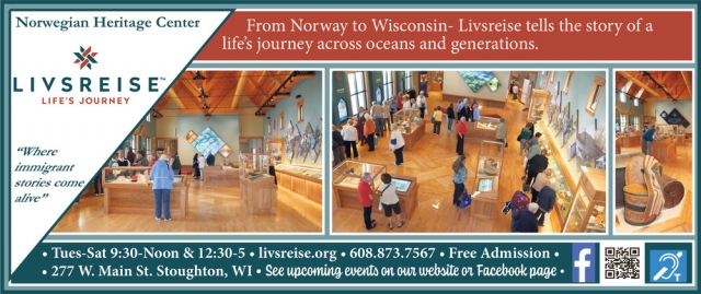 Life's Journey Across Oceans And Generations., Livsreise - Norwegian Heritage Center, Stoughton, WI