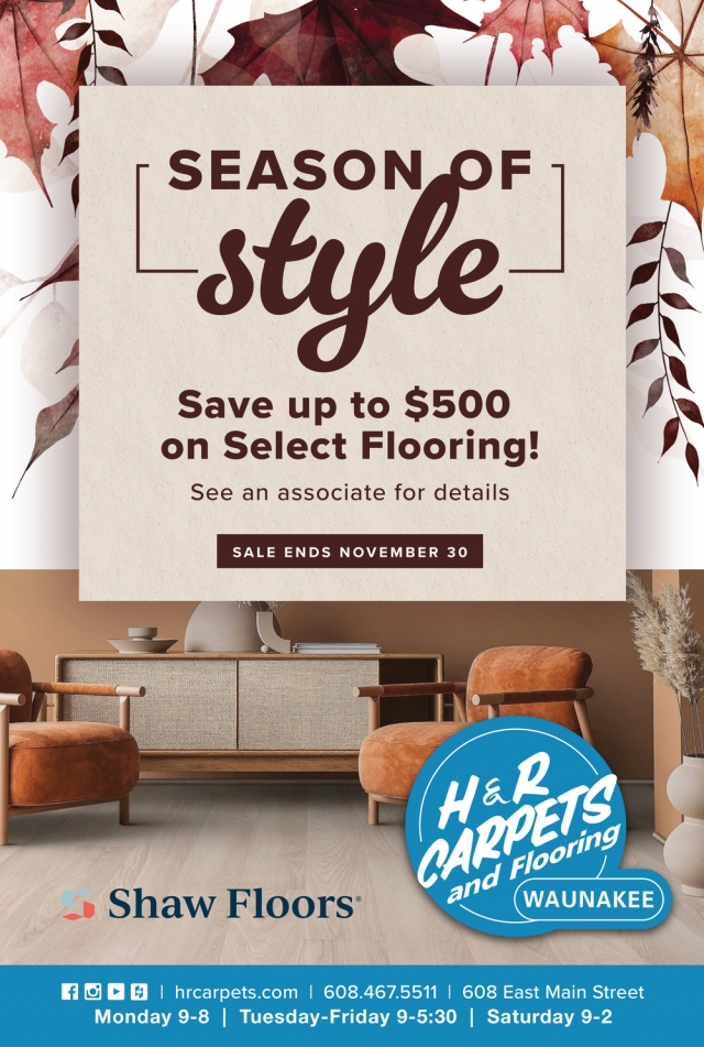 Season Of Style, H&R Carpets Inc, Waunakee, WI