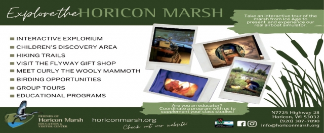 Explore the Horicon Marsh, Horicon Marsh Education & Visitor Center, Horicon, WI