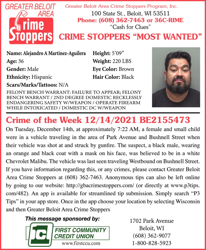 Crime Of The Week 12/14/2021