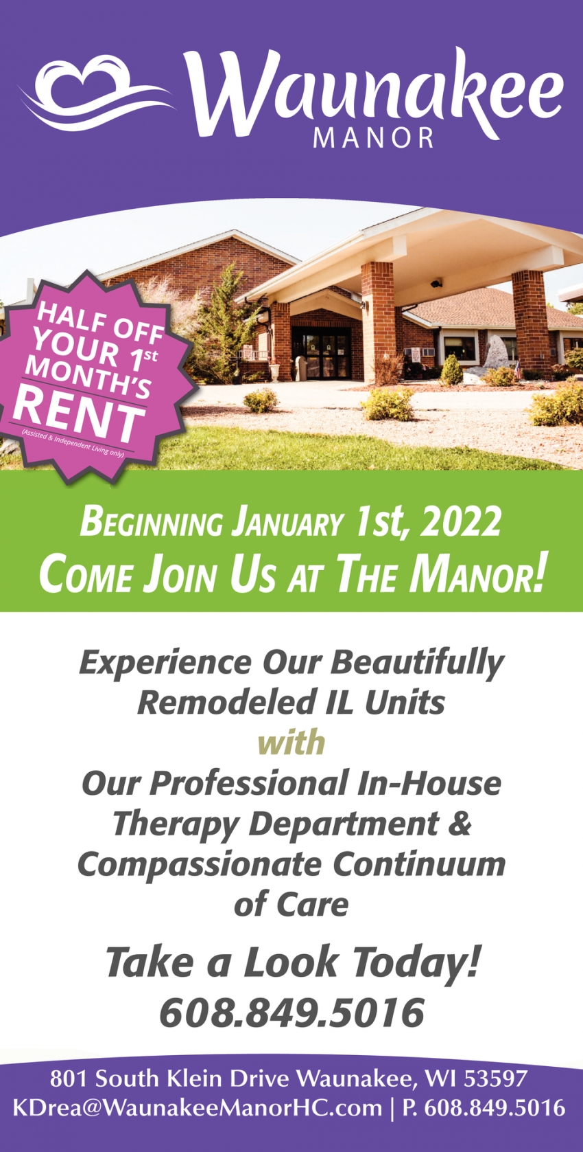 Come Join us At The Manor!