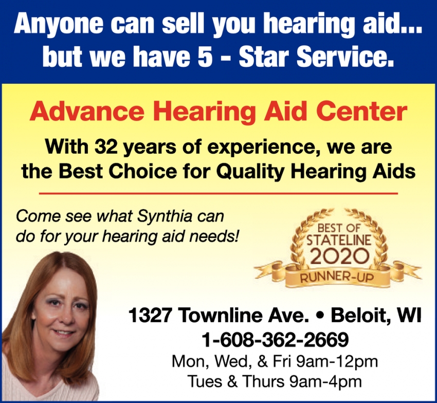 Anyone Can Sell You Hearing Aid... But We Have 5 - Star Service