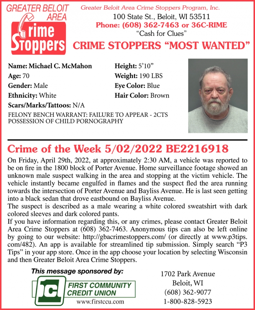 Crime Of The Week 05/02/2022