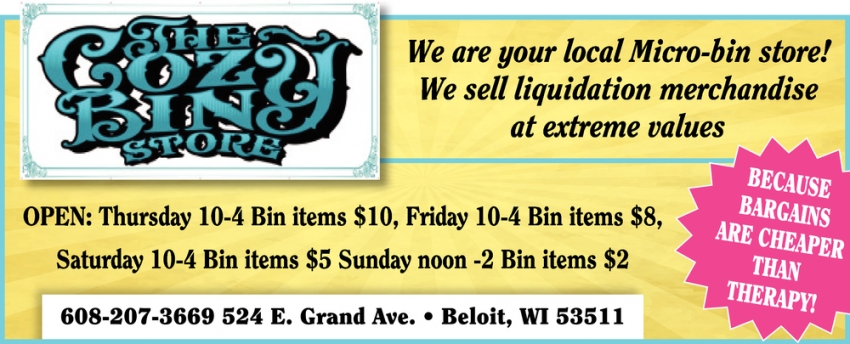 We Are Your Local Micro-Bin Store!