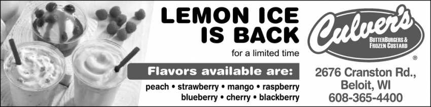 Lemon Ice Is Back