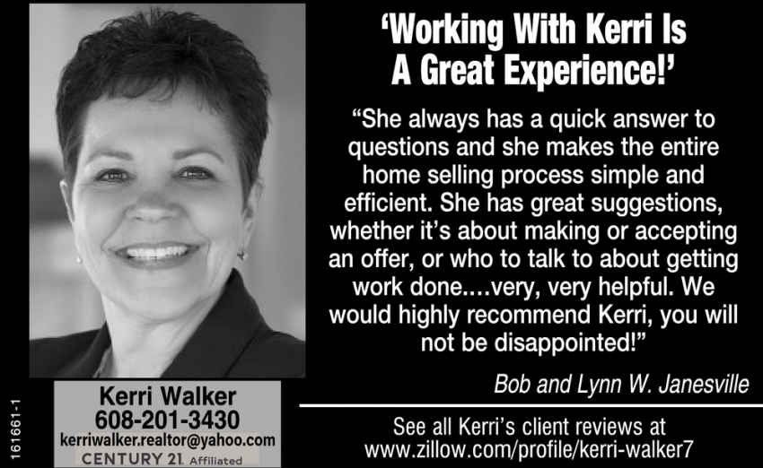 Working With Kerri Is A Great Experience